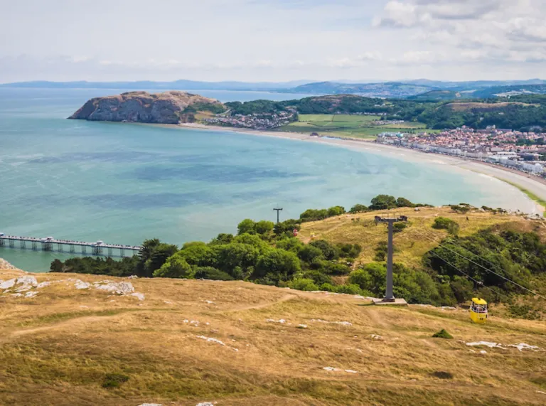 Overlooking Llandudno town and coast from the Orme.