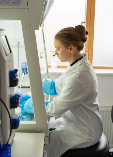 Woman in a laboratory