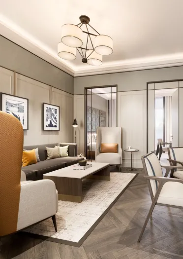 Hotel reception room