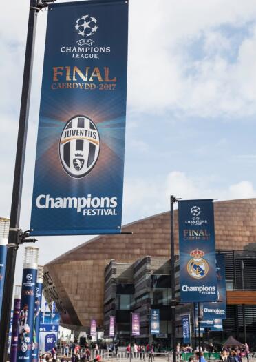 Champions League Final Banners. 