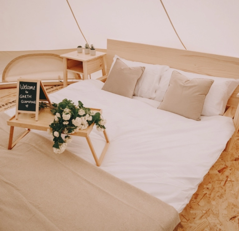 Garth Glamping tipi mattress 