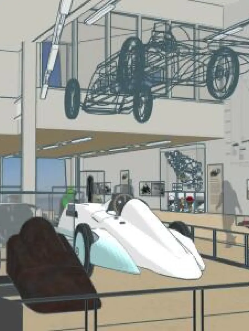 Artistic impression of a Land Speed Museum.