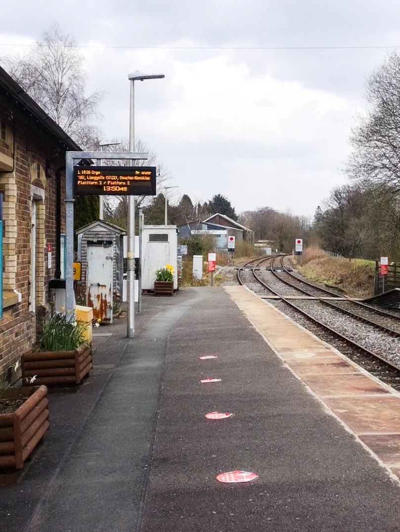 A station platform.