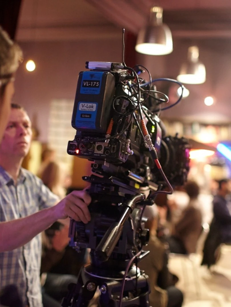Studio filming in Wales 