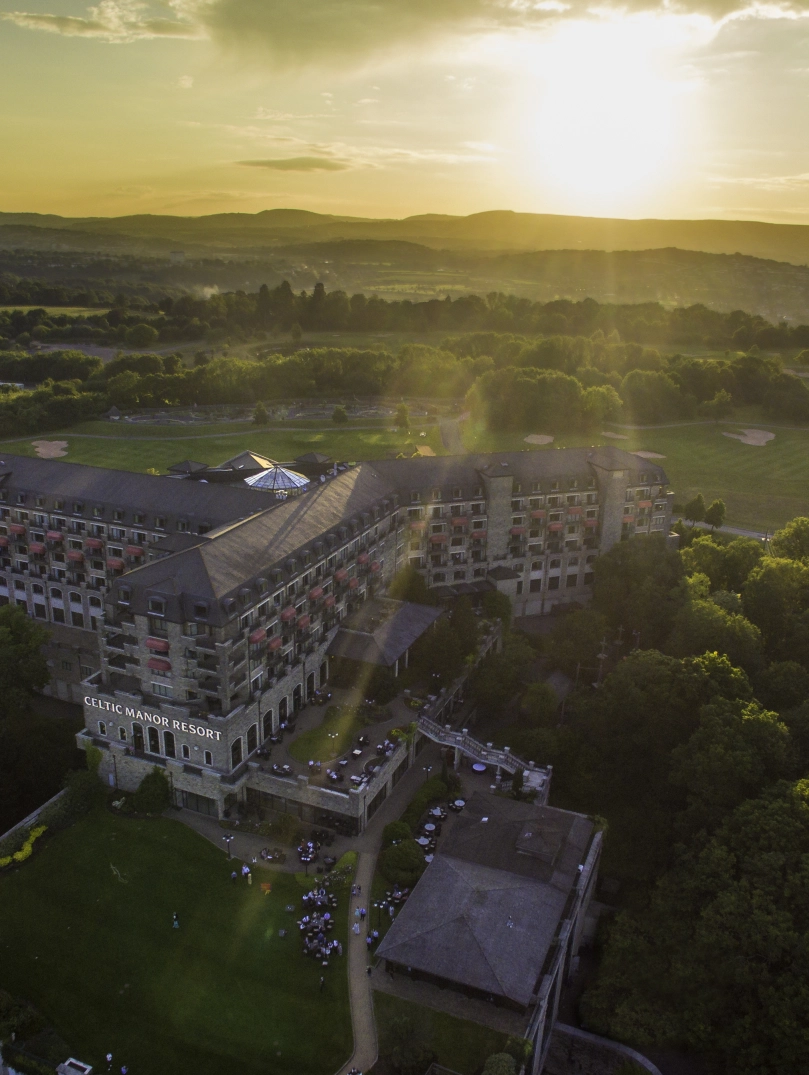 Exterior aariel view of Celtic Manor Resort