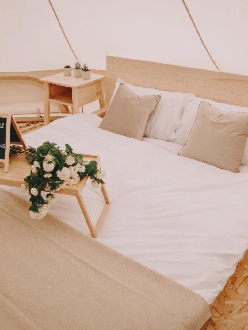 Garth Glamping tipi mattress 