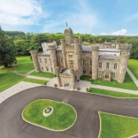 An aerial shot of Hensol Castle and grounds, Vale of Glamorgan.