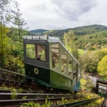 The funicular railway at the Centre for Alternative Technology.