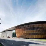 External view of the Royal Welsh College of Music and Drama building.
