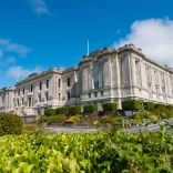 Outside view of The National Library of Wales.