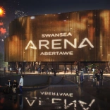 Exterior image of Swansea Arena.