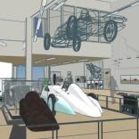 Artistic impression of a Land Speed Museum.