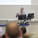 Image of Tariq Butt in a lecture room