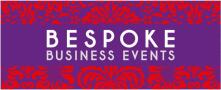 Bespoke Business Events logo on red background 